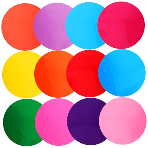 DOITOOL 12 Stück Zeichenbrett Für Trocken Abwischbare Punkte Trockenlöschtafel Für Die Wand Klassenzimmer Aufkleber Trocken Abwischbare Kreise Für Klassenzimmertische Pvc von DOITOOL