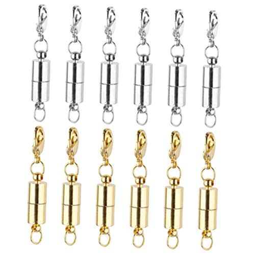 DOITOOL 12 Stück schmuck DIY zubehör Magnetische Schmuckverschlüsse Magnetische Halskettenverschlüsse Layering-Halskettenverschluss Magnetverschlüsse für Halsketten schmuck DIY verschluss von DOITOOL