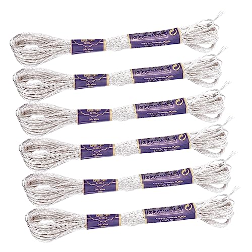 DOITOOL 12 Stücke 8 12 Metallkabel metallischer Nähfaden Handwerk Zahnseide metallisches Stickgarn Stoff metallischer Faden Zierfaden Fadenstickerei Faden Nähgarn Silver DOITOOL 12 Stücke 8 12 Metallkabel metallischer Nähfaden Handwerk Zahnseide metallisches Stickgarn Stoff metallischer Faden Zierfaden Fadenstickerei Faden Nähgarn Silver von DOITOOL
