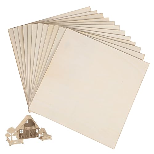 DOITOOL 12 unlackierte Holzquadrate Blanko Sperrholz Bastelbretter für DIY Malerei Gravur Beizen Rustikale Dekorprojekte Glatte Kanten für sichere Handhabung DOITOOL 12 unlackierte Holzquadrate Blanko Sperrholz Bastelbretter für DIY Malerei Gravur Beizen Rustikale Dekorprojekte Glatte Kanten für sichere Handhabung von DOITOOL
