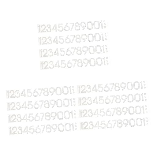 DOITOOL 120 Stck. Strass Bügelbilder Zahlen Aufbügler Patches zum Aufbügeln Diy Applikationen für Kleidung Taschen Hüte Schuhe Textilien Reparatur und Dekoration Langlebig Hautfreundlich von DOITOOL