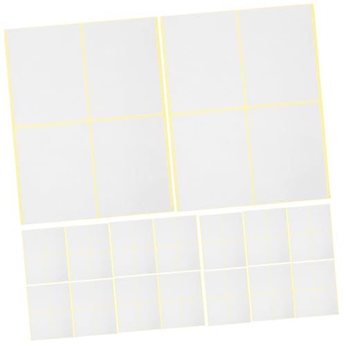 DOITOOL 120 Stück Großes Reine Weiße Klebebricketikett Leere Etiketten Zum Schreiben Flaschen Mit Bin Labels Für Beschriftet Klebrig Organisation Klebeetiketten An Reisen Vinyl Aufkleber von DOITOOL