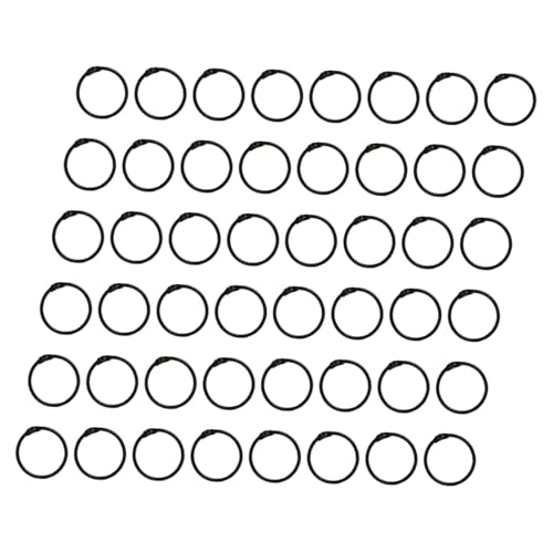 DOITOOL 120 Stück Kleine Metallringe schnellhefter ringbindung buchbinderinge verbindungsringe Black DOITOOL 120 Stück Kleine Metallringe schnellhefter ringbindung buchbinderinge verbindungsringe Black von DOITOOL