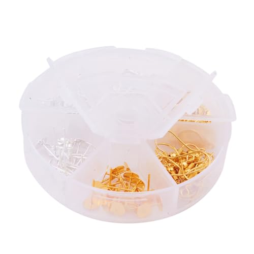 DOITOOL 120 Stück Teiliges Kupfer Ohrhaken Set für DIY Schmuckherstellung Ohrring Backstop und Biegeringe für Handgemachte Ohrringe Zubehör für Schmuck Basteln DOITOOL 120 Stück Teiliges Kupfer Ohrhaken Set für DIY Schmuckherstellung Ohrring Backstop und Biegeringe für Handgemachte Ohrringe Zubehör für Schmuck Basteln von DOITOOL