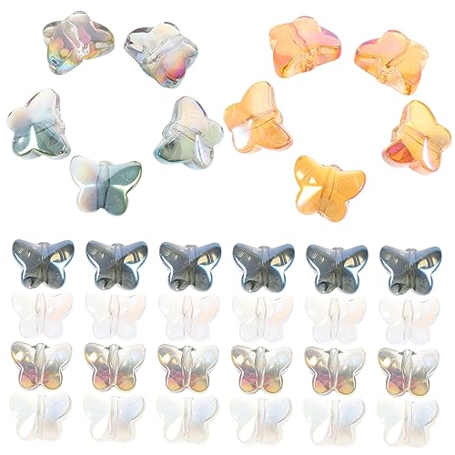 DOITOOL 120 Stück Teiliges Perlen Glasperlen Schmetterling Design Bunte Schmuckperlen für Diy Armbänder Halsketten Ohrringe Basteln Kreative Schmuckherstellung Zubehör DOITOOL 120 Stück Teiliges Perlen Glasperlen Schmetterling Design Bunte Schmuckperlen für Diy Armbänder Halsketten Ohrringe Basteln Kreative Schmuckherstellung Zubehör von DOITOOL