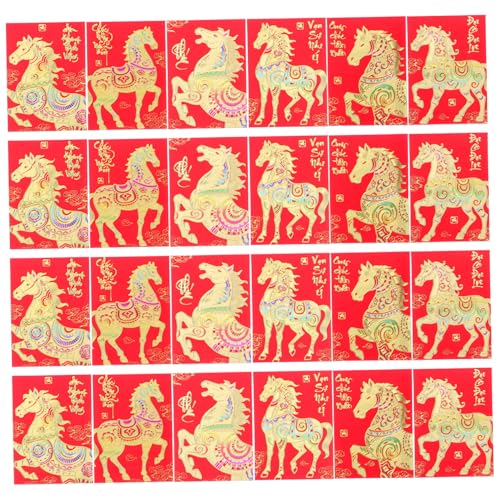 DOITOOL 120 Stück Vietnamesische Rote Umschläge Pferdejahr Traditionelle Geldumschläge für Frühlingsfest Langlebige Papierverarbeitung Einzigartige Kulturmotive für Familienfeiern und DOITOOL 120 Stück Vietnamesische Rote Umschläge Pferdejahr Traditionelle Geldumschläge für Frühlingsfest Langlebige Papierverarbeitung Einzigartige Kulturmotive für Familienfeiern und von DOITOOL