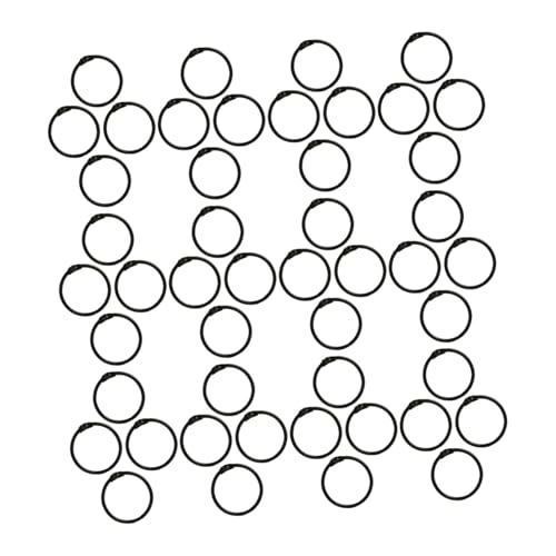 DOITOOL 120 Stück buchbinderinge schnellhefter verbindungsringe ringbindung Kleine Metallringe Black DOITOOL 120 Stück buchbinderinge schnellhefter verbindungsringe ringbindung Kleine Metallringe Black von DOITOOL