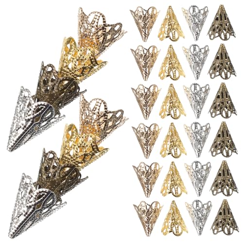 DOITOOL 120Stücke Vintage Schmuckperlenkappen für DIY Armbänder Halsketten und Ohrringe Farben Antikbronze Hohldesign Perlenkappen DOITOOL 120Stücke Vintage Schmuckperlenkappen für DIY Armbänder Halsketten und Ohrringe Farben Antikbronze Hohldesign Perlenkappen von DOITOOL