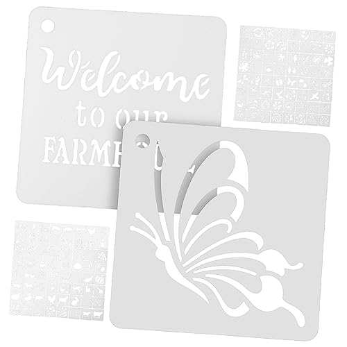DOITOOL 128 Stück Teiliges Malvorlagen Schablonen für und Farm Themen für Scrapbooking Möbel Wände und Böden Langlebiges Material Praktische Aufbewahrung DOITOOL 128 Stück Teiliges Malvorlagen Schablonen für und Farm Themen für Scrapbooking Möbel Wände und Böden Langlebiges Material Praktische Aufbewahrung von DOITOOL