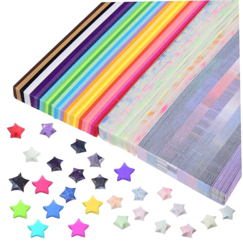 DOITOOL 1290 Teiliges Origami Papier mit Farbverlauf Nachtleuchtfarben Mischfarben Papierstreifen für DIY Dekorationen Party Basteln Langlebig Leicht Leuchtend im Dunkeln DOITOOL 1290 Teiliges Origami Papier mit Farbverlauf Nachtleuchtfarben Mischfarben Papierstreifen für DIY Dekorationen Party Basteln Langlebig Leicht Leuchtend im Dunkeln von DOITOOL