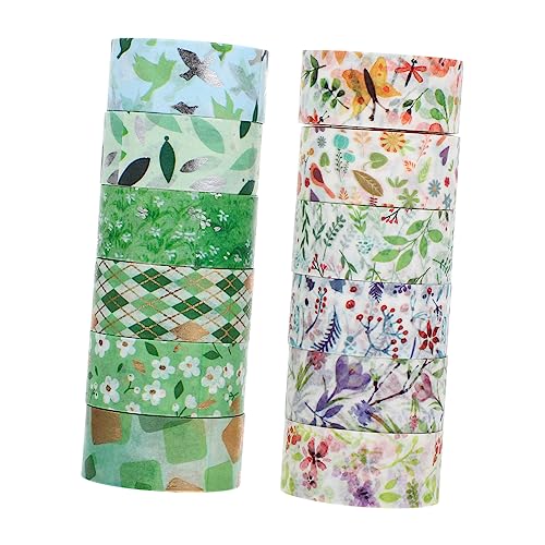 DOITOOL 12Rollen Blumen Washi Tape für Scrapbooking und DIY Dekoratives Klebeband Hochwertigem Washi Material für Handgemachte Projekte und Alben DOITOOL 12Rollen Blumen Washi Tape für Scrapbooking und DIY Dekoratives Klebeband Hochwertigem Washi Material für Handgemachte Projekte und Alben von DOITOOL
