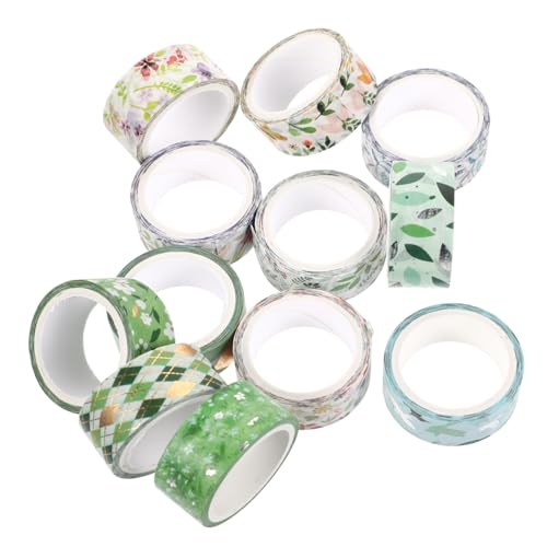 DOITOOL 12Rollen Washi Tape Dekorative Klebebänder Frühlingsdesign pro für Scrapbooking Notizbuchgestaltung und Bastelprojekte DIY Geschenkverpackungen von DOITOOL