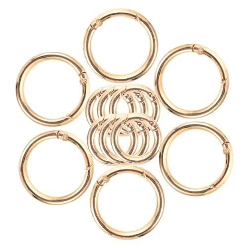 DOITOOL 12Stücke Feder O Ringe Runde Schnappschnallen Farbige Schlüsselanhänger Ringe Vielseitige Karabiner Für DIY Zubehör Für Handtaschen Rucksäcke Und Mehr von DOITOOL
