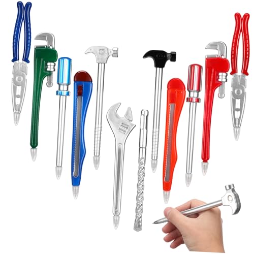 DOITOOL 12Stücke Handwerk Kugelschreiber Stifte mit Magneten Ergonomisch Gestaltet für Bürobedarf und Kreative für Heimwerker von DOITOOL