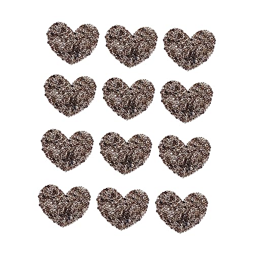 DOITOOL 12Stücke Herzform Strass Applique Patches Für Kleidung DIY Bekleidungszubehör Zum Verbergen Von Schäden Für Gestaltungen Einfach Anzubringen DOITOOL 12Stücke Herzform Strass Applique Patches Für Kleidung DIY Bekleidungszubehör Zum Verbergen Von Schäden Für Gestaltungen Einfach Anzubringen von DOITOOL