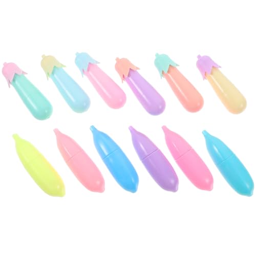 DOITOOL 12Stücke Highlighter Karikatur Marker Für Schule Und Büro Ergonomisch Leicht Wasserlöslich Betonen Wichtiger Informationen DOITOOL 12Stücke Highlighter Karikatur Marker Für Schule Und Büro Ergonomisch Leicht Wasserlöslich Betonen Wichtiger Informationen von DOITOOL