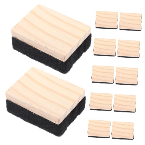 DOITOOL 12Stücke Holztafel Radiergummis Wiederverwendbare Tafelradierer Für Klassenzimmer Und Whiteboards Und Kreidetafeln DOITOOL 12Stücke Holztafel Radiergummis Wiederverwendbare Tafelradierer Für Klassenzimmer Und Whiteboards Und Kreidetafeln von DOITOOL