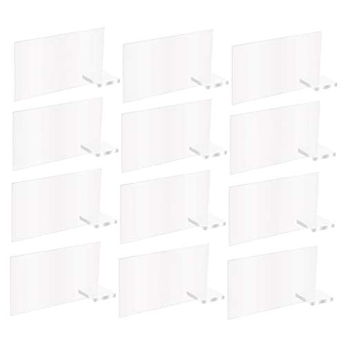 DOITOOL 12Stücke Leere Acrylschilder Tischnummernhalter für Hochzeiten Partys und Veranstaltungen Moderne Tischkarten für Elegante Dekoration und Anordnung von DOITOOL