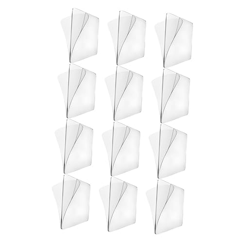 DOITOOL 12Stücke Nagelfreies Doppelseitiges Klebeband Transparentes Wasserdichtes Tape Starker Haftkleber für Teppiche und Dekoration für Innen und Außenbereich von DOITOOL