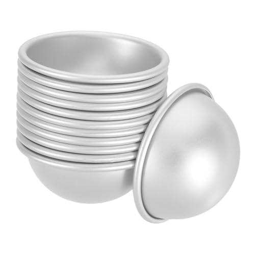 DOITOOL 12Stücke Teiliges Aluminium DIY Badebombenformen Halbkreisförmige Silikonformen für Salzkugeln für Kreative Badewannenmomente DOITOOL 12Stücke Teiliges Aluminium DIY Badebombenformen Halbkreisförmige Silikonformen für Salzkugeln für Kreative Badewannenmomente von DOITOOL