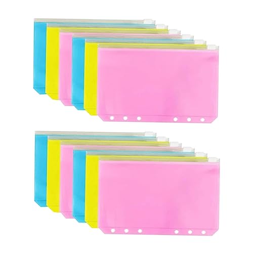 DOITOOL 12Stücke Zipper Binder Reißverschluss Design Für Büroorganisation Dokumentenaufbewahrung Und Quittungen Transparent Und Praktisch DOITOOL 12Stücke Zipper Binder Reißverschluss Design Für Büroorganisation Dokumentenaufbewahrung Und Quittungen Transparent Und Praktisch von DOITOOL