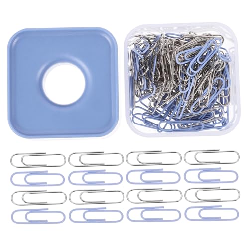 DOITOOL 130 Stück Büroklammer Dokumentieren Clips Papier Bürobedarf Kunsthandwerk Für Frauen Dokumentenklammern Aus Metall Office-dokumentenklammern Blue Legierung von DOITOOL