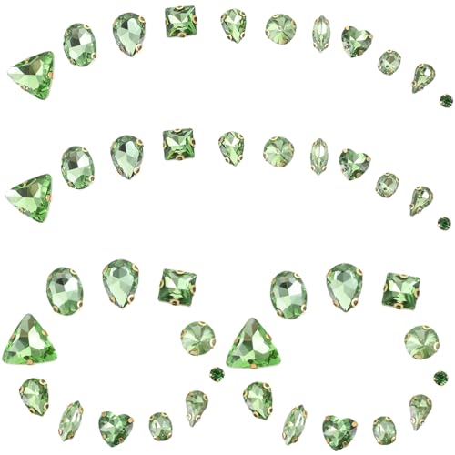 DOITOOL 130 Stück Glasklauenbohrwasserdiamant Perlen für Farbe Edelsteine zum Basteln Applikationen Strasssteine von Hand nähen bastelt Strasssteine Kleidung Strass Grün DOITOOL 130 Stück Glasklauenbohrwasserdiamant Perlen für Farbe Edelsteine zum Basteln Applikationen Strasssteine von Hand nähen bastelt Strasssteine Kleidung Strass Grün von DOITOOL