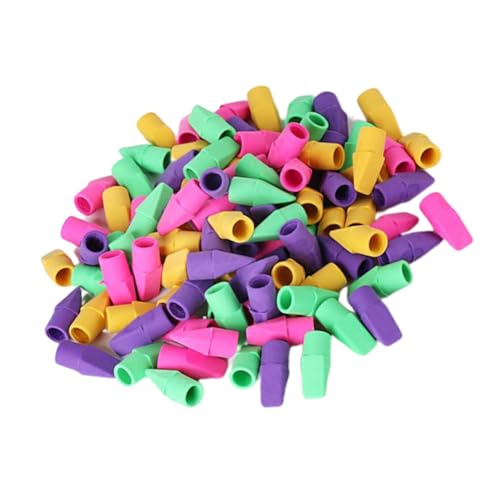 DOITOOL 130 Stück Teiliges Buntes Radiergummi Hochwertigem Tpr material Weich und Sicher Passend für Standardbleistifte für Schüler Künstler und Büro Tragbar für Unterwegs Farbenfrohes von DOITOOL