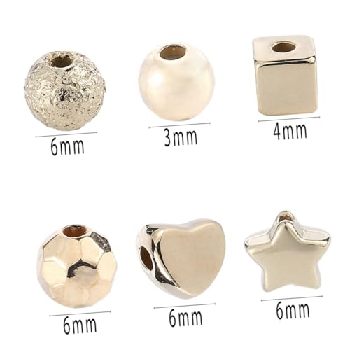 DOITOOL 1300 Stück Dekorative Spacer Perlen Goldene Schmuckperlen Für DIY Armbänder Halsketten Basteln Schmuckzubehör Kleine Abstandsperlen Verschiedene Formen DOITOOL 1300 Stück Dekorative Spacer Perlen Goldene Schmuckperlen Für DIY Armbänder Halsketten Basteln Schmuckzubehör Kleine Abstandsperlen Verschiedene Formen von DOITOOL