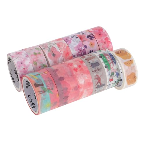 DOITOOL 13Rollen Klebeband Set Washi Tape für Dekorband für DIY Scrapbooking und Journaling Boxen mit Verschiedenen Attraktiven Mustern und Langlebigem Papiermaterial DOITOOL 13Rollen Klebeband Set Washi Tape für Dekorband für DIY Scrapbooking und Journaling Boxen mit Verschiedenen Attraktiven Mustern und Langlebigem Papiermaterial von DOITOOL