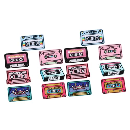 DOITOOL 14 Stk. Teiliges Aufbügler im Band Design Kleine DIY Aufnäher für Kleidung und Hüte Flexible Stoffpatches zum Aufnähen Strapazierfähiges Reparaturzubehör für Mäntel und Taschen DOITOOL 14 Stk. Teiliges Aufbügler im Band Design Kleine DIY Aufnäher für Kleidung und Hüte Flexible Stoffpatches zum Aufnähen Strapazierfähiges Reparaturzubehör für Mäntel und Taschen von DOITOOL