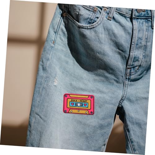 DOITOOL 14 Stk. Teiliges Kleine Aufbügelflicken für Kleidung und Hüte Dekorative Kompakte Patches mit Hotmelt Kleber Strapazierfähige Applikationen zum Reparieren und Verzieren von von DOITOOL
