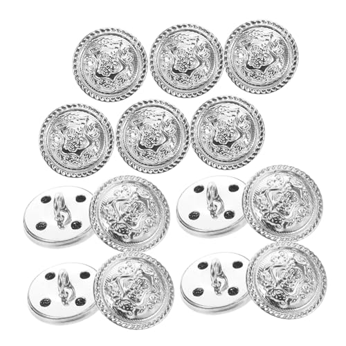 DOITOOL 14 Stück Teiliges Vintage Metallknöpfe Britischer Stil Leichte und Robuste Blazerknöpfe aus Metall Vielseitig für Mäntel Strickjacken Einfach zum Nähen und Dekorieren DOITOOL 14 Stück Teiliges Vintage Metallknöpfe Britischer Stil Leichte und Robuste Blazerknöpfe aus Metall Vielseitig für Mäntel Strickjacken Einfach zum Nähen und Dekorieren von DOITOOL
