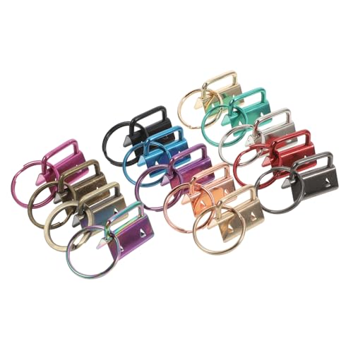 DOITOOL 14 Teiliger Schwanzclip Schlüsselring Schlüsselanhängerzubehör D Ring Schlüsselanhänger Armband Schlüsselanhänger Herstellungsset Kleidungsclips Pferdequasten Zur von DOITOOL
