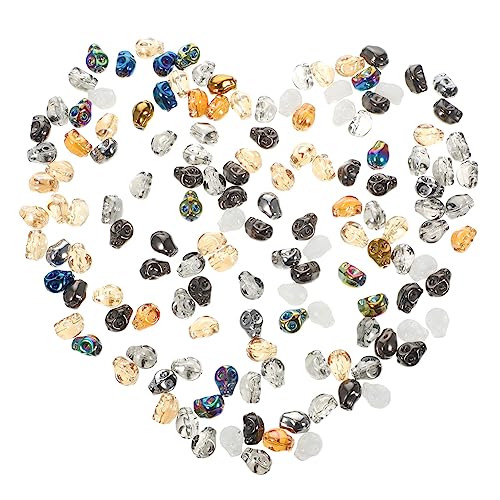 DOITOOL 140 Stück Teiliges Schädelperlen Kleine Bunte DIY Schmuckperlen für Armbänder und Halsketten Langlebige Glasperlen mit Glatter Oberfläche Vielseitig für Schmuckherstellung und DOITOOL 140 Stück Teiliges Schädelperlen Kleine Bunte DIY Schmuckperlen für Armbänder und Halsketten Langlebige Glasperlen mit Glatter Oberfläche Vielseitig für Schmuckherstellung und von DOITOOL