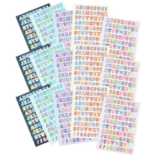 DOITOOL 15 Blatt Bunte Selbstklebende Buchstabenaufkleber Alphabet Sticker mit Glitzereffekt Wasserfest für Scrapbooking DIY Dekoration Notizbücher Grußkarten Kreative Bastelprojekte DOITOOL 15 Blatt Bunte Selbstklebende Buchstabenaufkleber Alphabet Sticker mit Glitzereffekt Wasserfest für Scrapbooking DIY Dekoration Notizbücher Grußkarten Kreative Bastelprojekte von DOITOOL