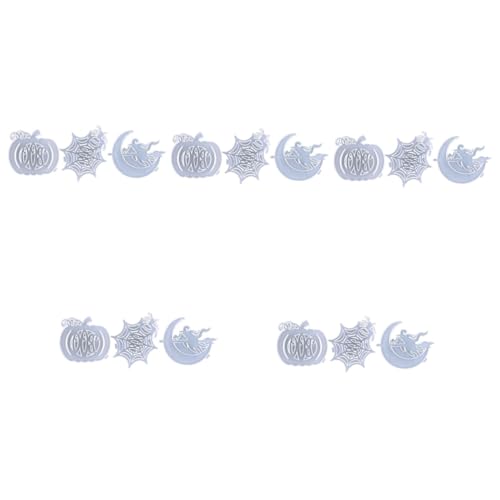 DOITOOL 15 Stck. Teiliges DIY Halloween Silikonformen Flexible Gießformen für Kristall Harz Dekoration Schädel Hexe Wanddeko Zubehör DOITOOL 15 Stck. Teiliges DIY Halloween Silikonformen Flexible Gießformen für Kristall Harz Dekoration Schädel Hexe Wanddeko Zubehör von DOITOOL