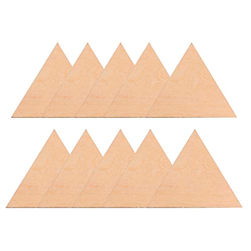 DOITOOL 15 Stück Holzdreieck Holzblatt Basteln Sie Formen Von Dreiecken Dreiecksausschnitt Ausschnittformen Heimdekoration Ausgeschnitten Baumform Zum Basteln Malerei Dreiecke Basteln Leer von DOITOOL