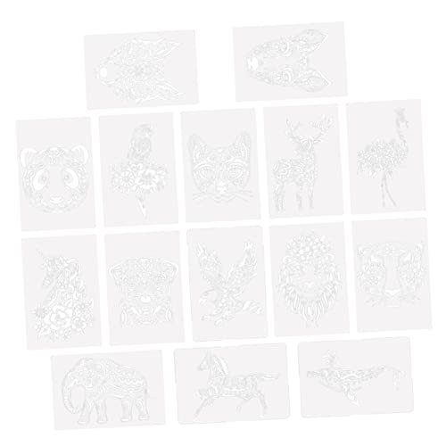 DOITOOL 15 Stück Teiliges Diy Tiermotiv Schablonen für Zeichenschablonen Langlebigem Einhorn Löwe Papagei für Kreative Malprojekte DOITOOL 15 Stück Teiliges Diy Tiermotiv Schablonen für Zeichenschablonen Langlebigem Einhorn Löwe Papagei für Kreative Malprojekte von DOITOOL
