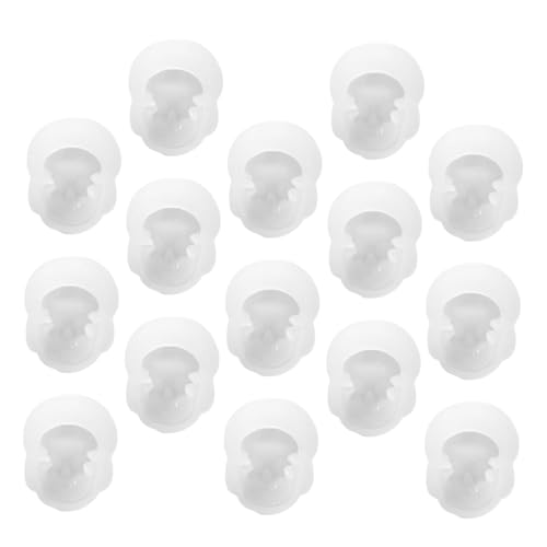 DOITOOL 15 Stück Teiliges Halloween-silikon-schädel-formset mit Detaillierter Gravur Vielseitig für Resin Epoxidharz Wachs und Bastelprojekte Einfache Entformung für Schmuck und von DOITOOL