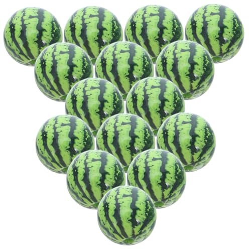 DOITOOL 15 Stück Teiliges Perlenset Wassermelone Rundperlen mit Realistischem Print Leichtes Kunststoff charms für Schmuckherstellung Armbänder Halsketten Ohrringe DIY Zubehör Sommer von DOITOOL