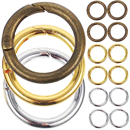 DOITOOL 15 Stück Teiliges Runde Feder Snap Karabiner aus Robustem Korrosionsbeständig Kompakt und Leicht für Schlüsselanhänger Taschen Diy Zubehör Praktische Federöffnung DOITOOL 15 Stück Teiliges Runde Feder Snap Karabiner aus Robustem Korrosionsbeständig Kompakt und Leicht für Schlüsselanhänger Taschen Diy Zubehör Praktische Federöffnung von DOITOOL