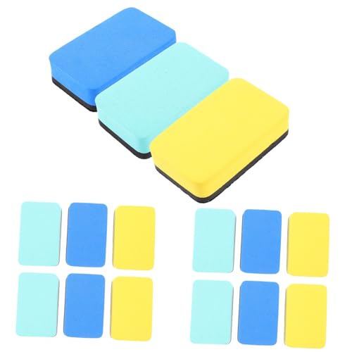 DOITOOL 15 Stück büromaterial office supplies Whiteboard Reinigungspapier Whiteboard-Radierer trocken abwischbar Bretter tragbare Whiteboard-Löscher wiederverwendbare Filzradierer gefühlt von DOITOOL