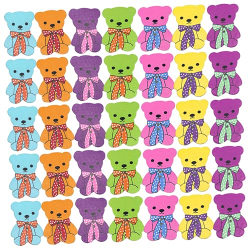 DOITOOL 150 Stck. Holzknöpfe Cartoon Bär Bunte Zweiloch Knöpfe Leichte DIY Bastelknöpfe für Nähen Scrapbooking Bekleidungszubehör Geeignet für Strickjacken Handarbeit und Dekoration DOITOOL 150 Stck. Holzknöpfe Cartoon Bär Bunte Zweiloch Knöpfe Leichte DIY Bastelknöpfe für Nähen Scrapbooking Bekleidungszubehör Geeignet für Strickjacken Handarbeit und Dekoration von DOITOOL