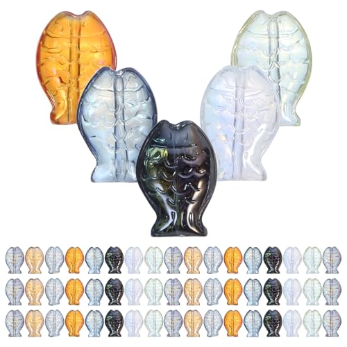 DOITOOL 150 Stück Bunte Glas fischperlen mit Großem Lose Schmuckperlen für DIY Armbänder Anhänger und Bastelprojekte Vielseitiges Material für Kreative Schmuckherstellung DOITOOL 150 Stück Bunte Glas fischperlen mit Großem Lose Schmuckperlen für DIY Armbänder Anhänger und Bastelprojekte Vielseitiges Material für Kreative Schmuckherstellung von DOITOOL