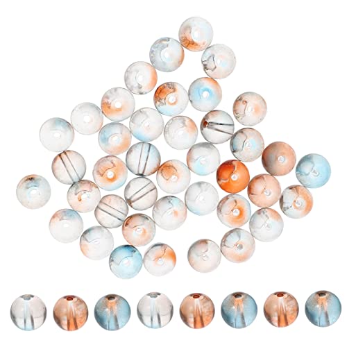 DOITOOL 150 Stück Glasperlen Bunte Diy Schmuckperlen Runde Spacer Beads für Armbänder und Dekoration für Kreative Bastelprojekte und von DOITOOL