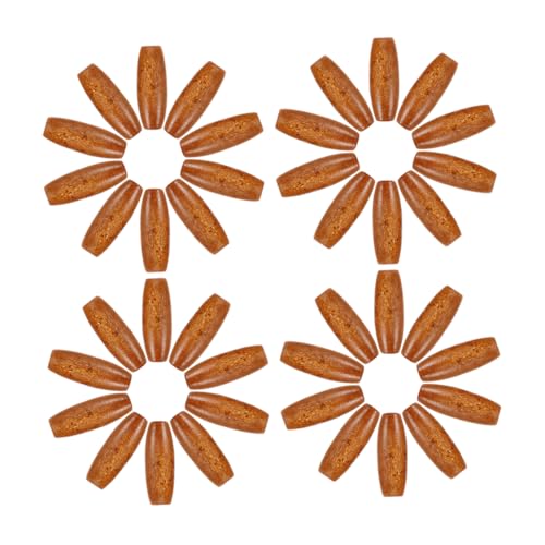 DOITOOL 150 Stück Holzperlen Oval Braune Holz Spacer Perlen für DIY Schmuckherstellung Bastelarbeiten Türvorhänge Dekorationen Ahornholz von DOITOOL