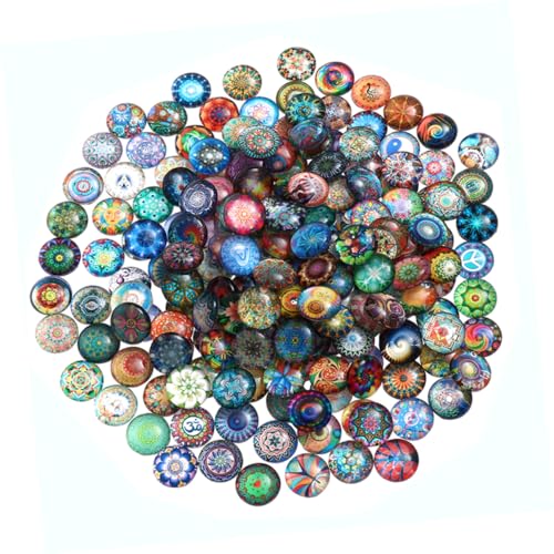 DOITOOL 150 Stück Runde Glas Cabochons Gemusterte Schmucksteine Diy Bastelmaterial Bruchsichere Glassteine Vielseitige Edelstein Patches für Schmuckherstellung und Dekoration DOITOOL 150 Stück Runde Glas Cabochons Gemusterte Schmucksteine Diy Bastelmaterial Bruchsichere Glassteine Vielseitige Edelstein Patches für Schmuckherstellung und Dekoration von DOITOOL