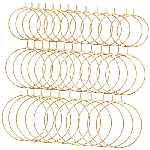 DOITOOL 150 Stück Teiliges Ohrring mit Offenen Runden Creolen aus DIY Schmuckzubehör für Ohrringherstellung zum Basteln von Perlen und Anhängerohrringen von DOITOOL