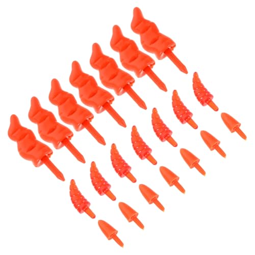 DOITOOL 150 Stück Weihnachts-schneemann-nasen Kunststoff DIY Karottenform Biegsam Halbtransparent Mini-nasen für Weihnachtsdeko Bastelset Langlebig Vielseitig für Schneemann Puppen von DOITOOL
